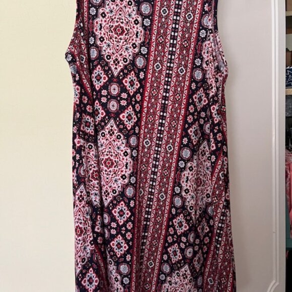 Dresss  Joe Boxer  Large   Red White Blue print - Picture 1 of 3